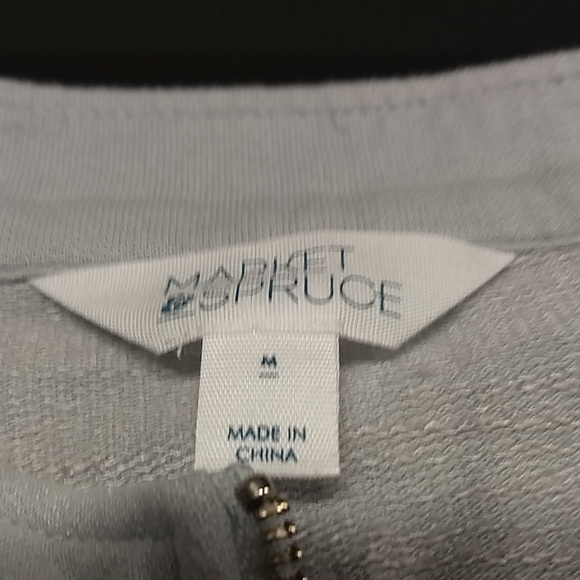 Zippered Gray Sport Jacket - Picture 3 of 3